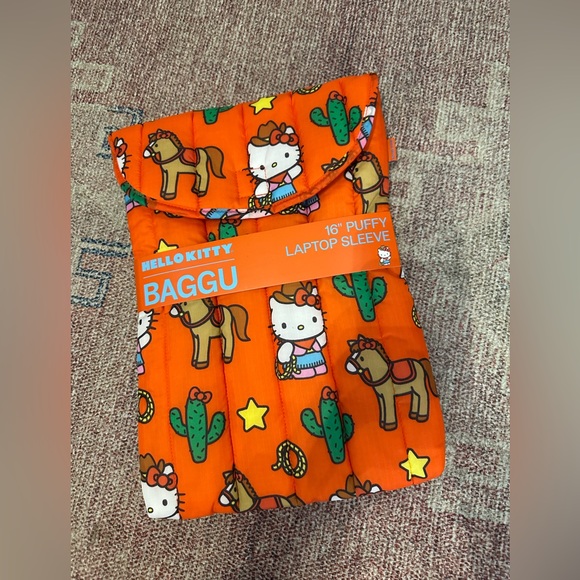 BAGGU | Bags | Hello Kitty Western Cowboy 6in Laptop Sleeve Red Nwt ...